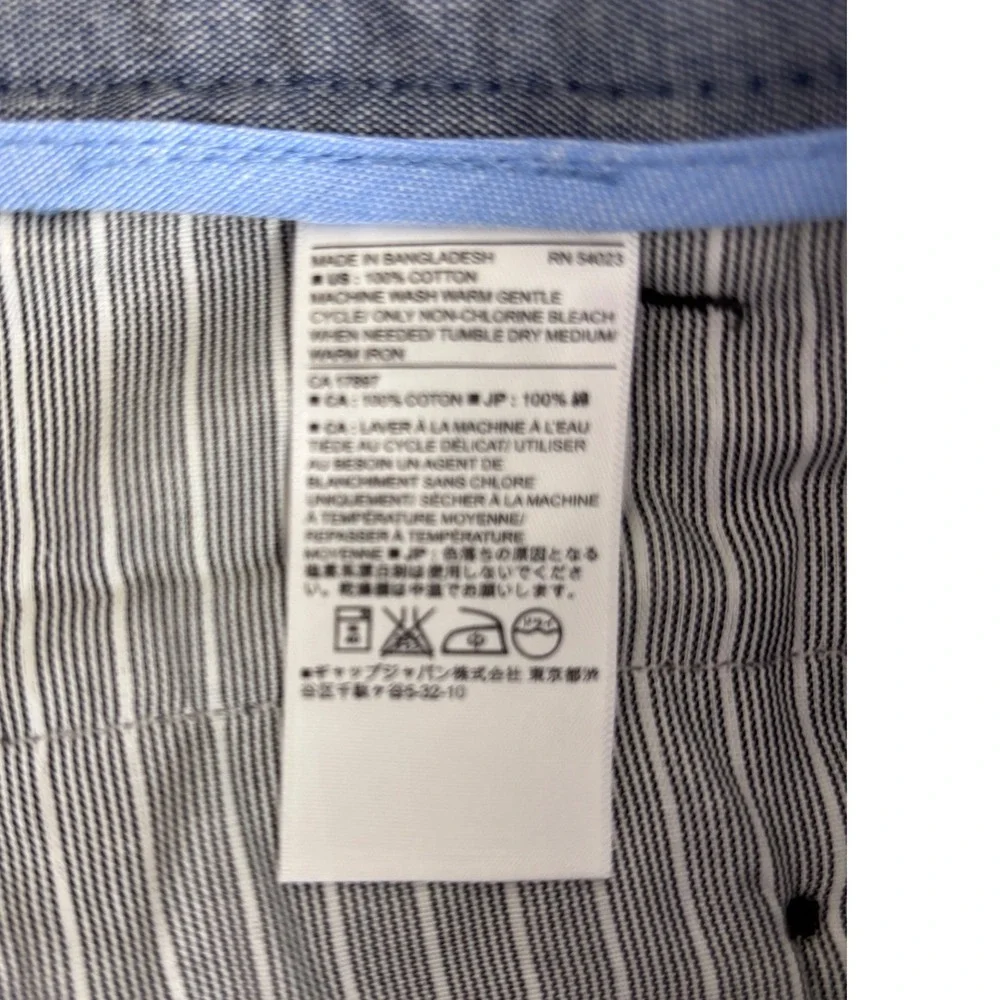 NWT Banana Republic Emerson Chino Pants Mens 38x30 Gray 100% Cotton Straight Leg